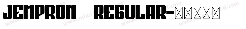 Jempron   Regular字体转换